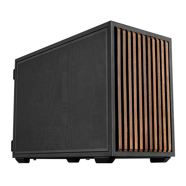 Gabinete Lian Li X Dan Case B4 Wood, Micro-ATX, Com 2 Fans, Preto, B4X