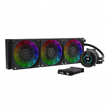 Water Cooler Gamdias Chione P3-360U, ARGB, 360mm, Display LCD, Intel-AMD