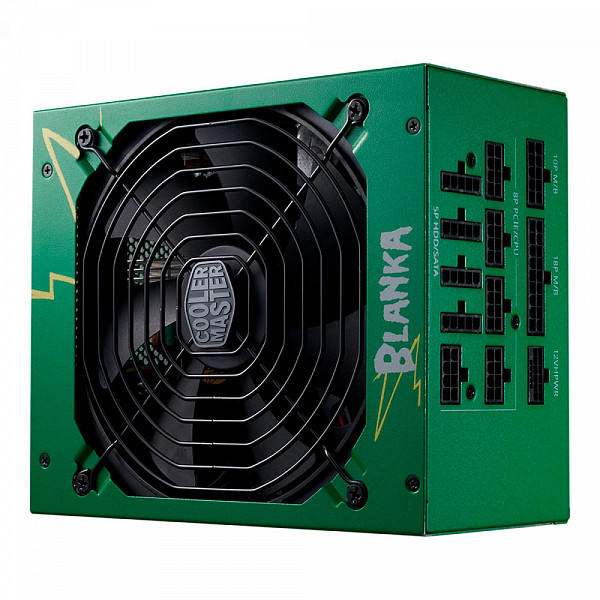 Fonte Cooler Master MWE 1050 V2 Street Fighter 6 Blanka, 80 Plus Gold, PFC Ativo, Full Modular, ATX 3.0, Verde, MPE-A501-AFCAG-3VWO