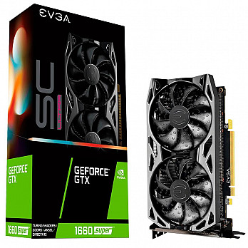 Placa de Vídeo EVGA NVIDIA GeForce GTX 1660 Super SC Ultra Gaming, 6GB, GDDR6 - 06G-P4-1068-KR
