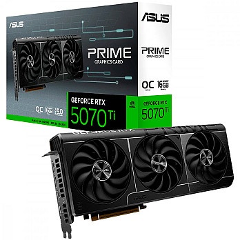 Placa de Video Asus GeForce RTX 5070 Ti Prime OC Edition, 16GB, GDDR7, 256-bit, 90YV0MF0-M0NA00