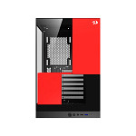 Gabinete Gamer Redragon Eternal P&V, Mid Tower, ARGB, ATX, Lateral em Vidro, Sem Fans, Preto e Vermelho - CA-612BR