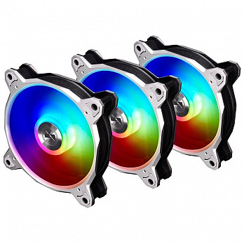 Kit Cooler Fan 3 unidades Lian Li Bora Digital, 120mm, RGB, Silver