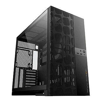 Gabinete Gamer Geometric Future Model 5 Vent, Mid-Tower, Lateral de Vidro, Preto, GEO-M5V-B