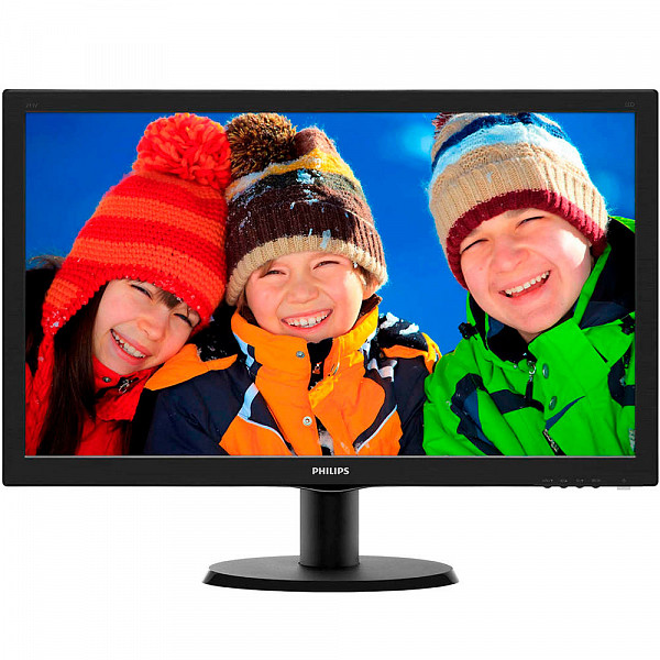 Monitor Philips LCD Tela de 23.6´ Full HD, 8ms, VGA-DVI-HDMI - 243V5QHABA