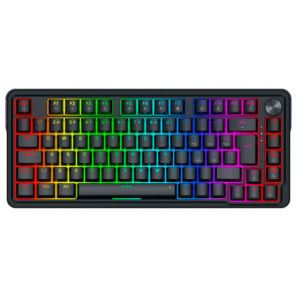 Teclado Magnético Gamer Redragon UCAL, RGB, Switch Magnético, Layout 75%, Hot-Swap, ABNT2, USB Tipo-C, Preto - K673RGB-M