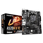 Placa-Mãe Gigabyte A520M K V2 Rev. 1.1, AMD, Micro ATX, DDR4, Preto - A520M K V2