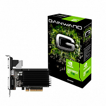 Placa de Vídeo Gainward GEFORCE GT 710 2Gb DDR3 64 Bits - NEAT7100HD46-2080H