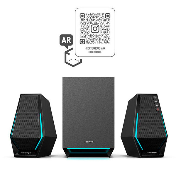 Caixa de som com Subwoofer 30W RMS EDIFIER G1500 MAX - Preto