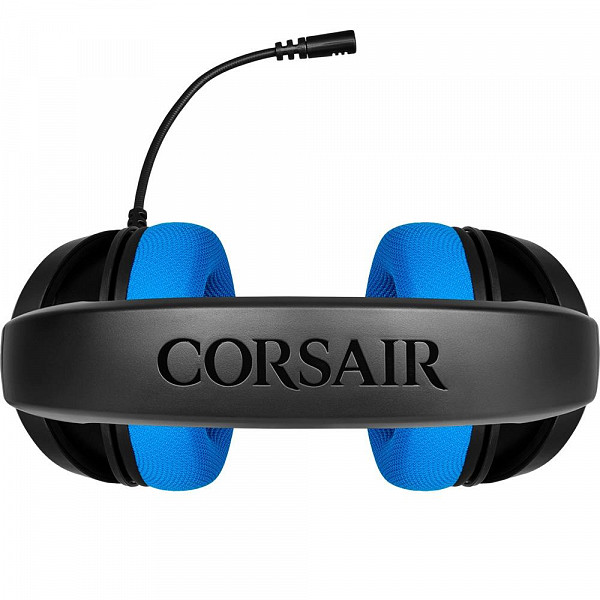 Headset Gamer Corsair HS35 Stereo, Drivers 50mm, Azul - CA-9011196-NA