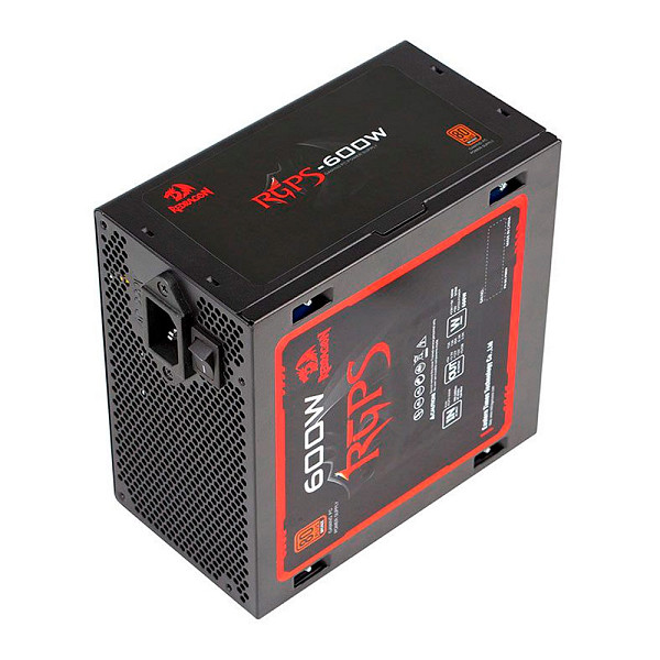 Fonte Redragon RGPS, 600W, 80 Plus Bronze, Preto, GC-PS024