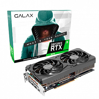 Placa de Video Galax GeForce RTX 3070 (1-Click OC) 8GB GDDR6 256Bits - 37NSL6MD2KOC