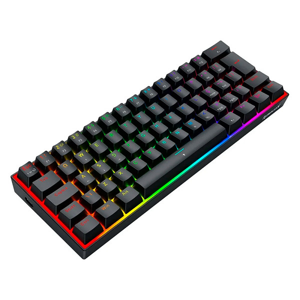 Teclado Magnético Gamer Redragon Fizz, 60%, RGB, 8000Hz, Rapid Trigger, Switch Linear, Preto - K617RGB-M