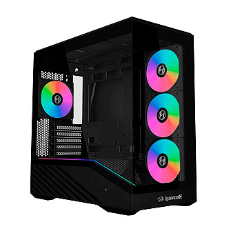 Gabinete Gamer Redragon V100r, Mini Atx, Com 4 Fans, ARGB, Preto - OE809RX