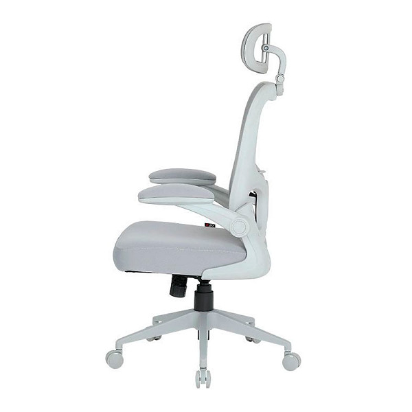 Cadeira de Escritório Ergonômica DT3 Vita Headrest, Até 110Kg, Mesh Spandex, Grey - 14557-2