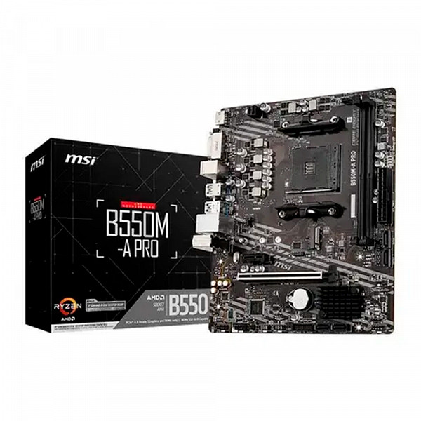 Placa MAE MSI B550M-A PRO - AMD AM4, DDR4 - Matx  M.2