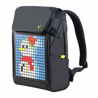 Mochila Divoom Backpack M, Painel de Led, Bluetooth, Preta