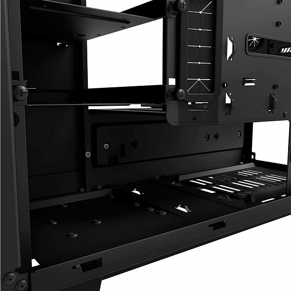 Gabinete Gamer NZXT NOCTIS 450 Preto/Vermelho - Open Box