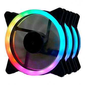 Kit Fan com 3 Unidades Redragon GC-F011, RGB, 120mm, GC-F011