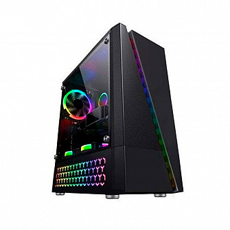 Gabinete Gamer Bg-018 Preto Bluecase Led Rgb Usb 3.0 Frontal