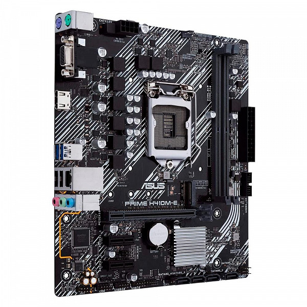 Placa-Mãe Asus Prime H410M-E, Intel LGA 1200, mATX, DDR4 - 90MB13H0-C1BAY0