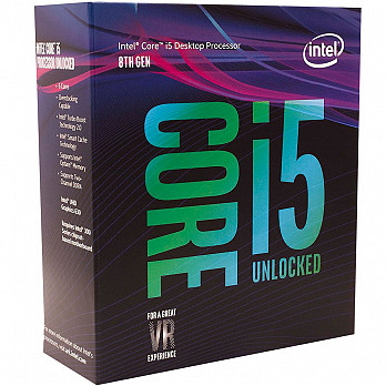 Processador Intel i5-8600k Coffee Lake 8a Geração, Cache 9MB, 3.6GHz (4.3GHz Max Turbo), LGA 1151 Intel UHD Graphics 630 - BX80684I58600K