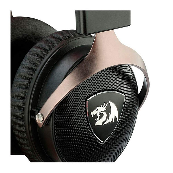 Headset Gamer Redragon Icon, 7.1, Driver 50mm, USB e P3, Para PC, Preto - H520