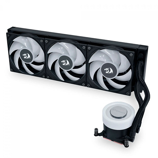 Water Cooler Lian Li x Redragon Galahad II lite 360, 360mm, ARGB, Intel-AMD, Black, Compatível Com LGA 1851, GA2L36RB-RD BLACK