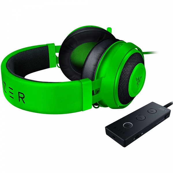 Headset Gamer Razer Kraken Tournament, USB, Som Surround 7.1, Drivers 50mm, Green - RZ04-02051100-R3U1