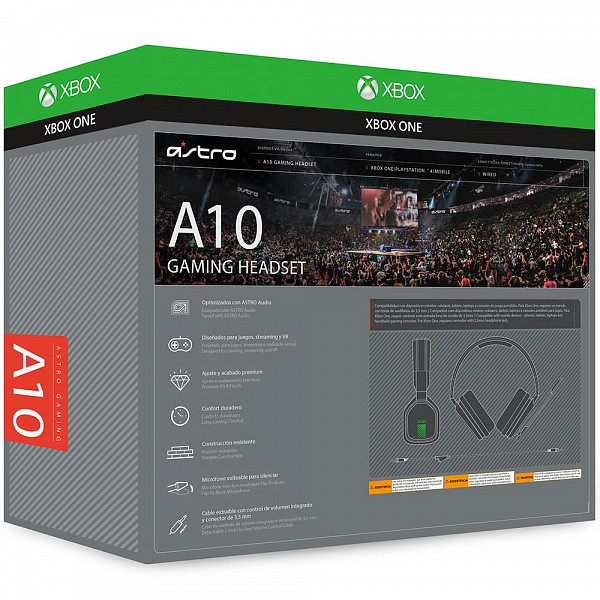 Headset ASTRO Gaming A10 para PlayStation, Nintendo Switch, PC e Xbox - Branco/Verde - 939-001854