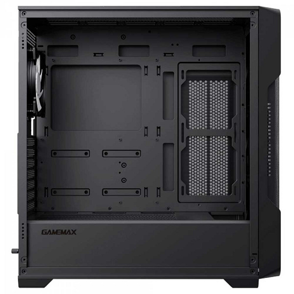 Gabinete Gamer Gamemax Siege Black, Mid Tower, EATX, Vidro Temperado, Preto, Sem Fonte, Sem Fan