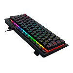 Teclado Gamer Redragon Shiva 61, 60%, RGB, ABNT2, Preto, K522-RGB-PT