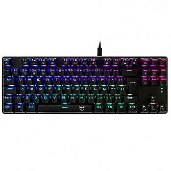 Teclado Mecânico Gamer T-Dagger Bora, RGB, Switch Outemu Blue, ABNT2 - T-TGK315-BLUE