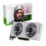 Placa de Vídeo GALAX RTX5050 1-Click OC  White 128BITS GDDR6  NVIDIA Geforce, 8GB, DLSS 4, 55NSL8MHCZBS