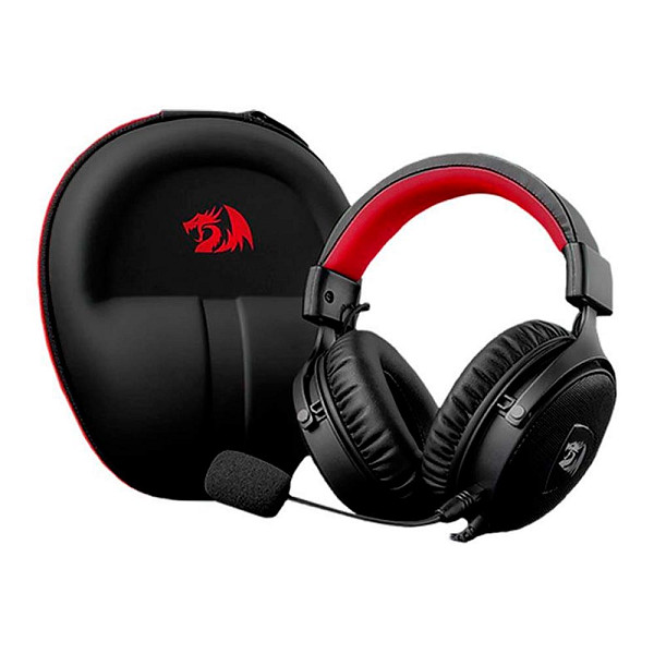 Headset Gamer Redragon Icon, 7.1, Driver 50mm, USB e P3, Para PC, Preto - H520