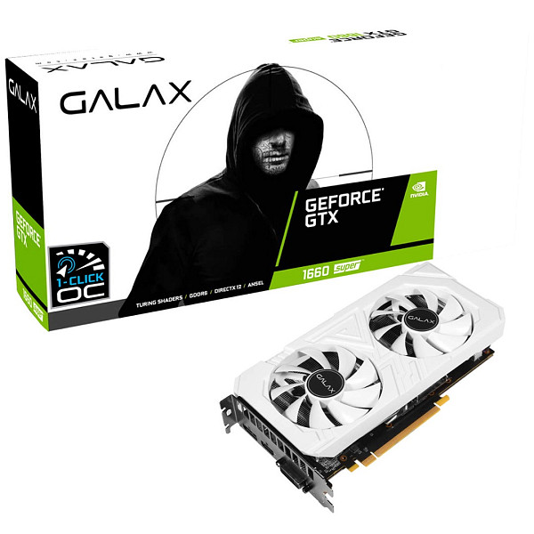 Placa de Vídeo Galax Geforce Gtx 1660 Super Ex White 1Click OC - 60SRL7DS04WS