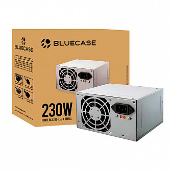 Fonte Bluecase Blu 230-E ATX Small, 230W com Cabo - BLU230ECASE1