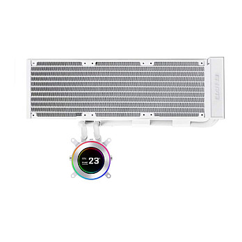 Water Cooler Lian Li Hydroshift II LCD-C, Branco 360N, RGB com Tela LCD IPS 2,1”  GHS2LCD36W
