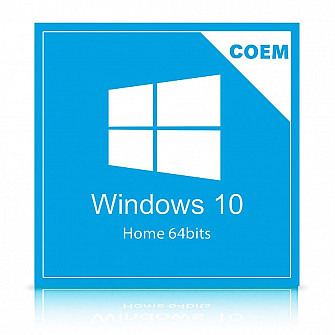 Microsoft Windows 10 Home 64 Bits Português KW9-00154 COEM - DVD