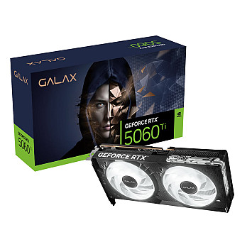 Placa de Video Galax GeForce RTX 5060 TI 1-Click OC 16GB GDDR7 128 bits - 56IZN8MDCPOC