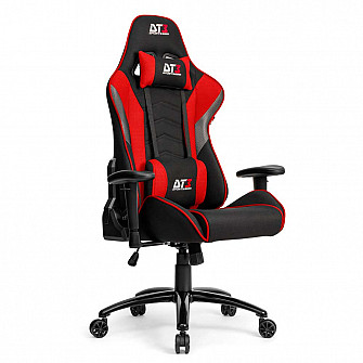 Cadeira Gamer DT3 Elise Fabric, Até 130 Kg, Com Almofadas, Reclinável, Descanso de Braço 2D, Preto e Vermelho - 13446-8