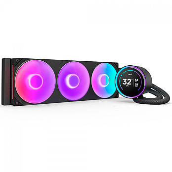 Water Cooler NZXT Kraken Elite AIO V2, 360mm, LCD IPS, RGB, Intel e AMD, Preto - RL-KR36E-B2