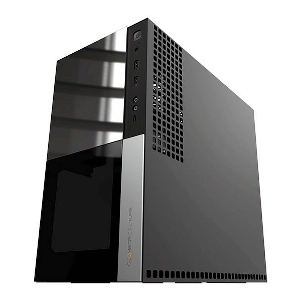 Gabinete Gamer Geometric Future Model 4 Caliburn, Mid-Tower, Lateral de Vidro, Preto, GEO-M4-CAL