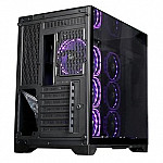 Gabinete Gamer Rise Mode Galaxy Full Glass, Mid Tower, ATX, Lateral e Frente em Vidro Temperado, Preto - RM-CA-FG-B