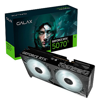 Placa de Video Galax GeForce 5070 Ti 1-Click OC 2X, 16GB, GDDR7, 256-bits, DLSS4, 57IZN6MDDM2X