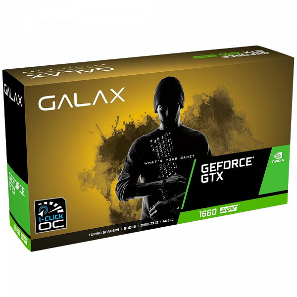 Placa de Vídeo Galax NVIDIA GeForce GTX 1660 Super EX (1-Click OC), 6GB, GDDR6 - 60SRL7DS03ES