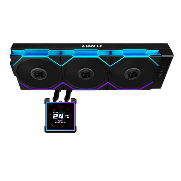Water Cooler Lian Li Hydroshift II LCD-S 360TL Preto - GHS2LCDS36TB