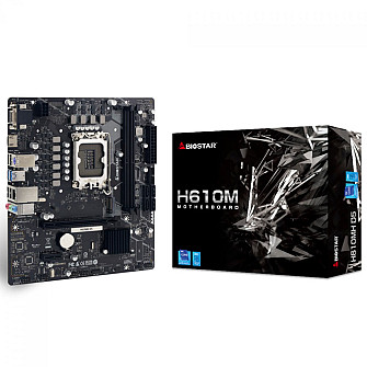 Placa Mãe Biostar H610MH D5, Chipset H610, Intel LGA 1700, MATX, DDR5