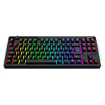 Teclado Magnético Gamer Redragon Otiim, TKL, RGB, 8000Hz, Rapid Trigger, Roda de Volume, Preto - K729RGB-M
