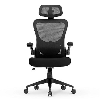 Cadeira de Escritório Ergonômica DT3 Vita Headrest, Até 110Kg, Mesh Spandex, Preto - 14228-7